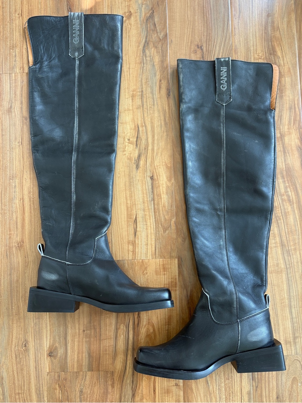 GANNI Tall Over the Knee Boots SZ38